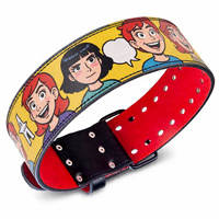 Ceinture de soutien dorsal en cuir Anime pour entraînement de gym et pompes, avec double crochets personnalisables
