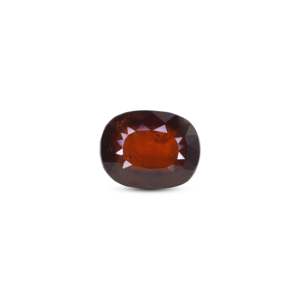Luxury 6.3 Carat Natural Hessonite Gomed Oval Cut Loose Gemstone for Fine Jewelry - Product Image 1