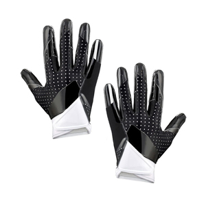 Guantes de Fútbol Americano Personalizados con Logotipo, Antideslizantes, Cómodos, Súper Adhesivos, de la Mejor Calidad, Negros para Hombre - Product Image 1
