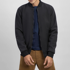 Chaqueta Bomber de Invierno Personalizada para Hombre con Cuello Alto y Logotipo Frontal, Estilo Urbano, Cálida y Resistente al Viento - Product Image 5