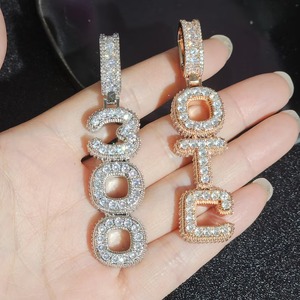 Collier Pendentif Charme en Argent 925 et Moissanite Qualité Export, Bijoux Hip Hop pour Hommes et Femmes, Style Bling Glacé, Luxe Streetwear, Cadeau en Promotion - Product Image 5