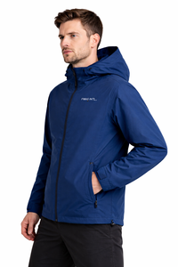 Veste coupe-vent unisexe personnalisée en nylon imperméable et légère avec capuche, vêtements d'extérieur imperméables, vente en gros de vestes pour hommes - Product Image 3