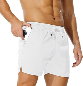 Hydro-Duo Performance Series: Conjunto de Shorts Deportivos de Secado Rápido de Primera Calidad para Natación y Gimnasio en Azul Marino y Blanco Ártico - Product Image 2