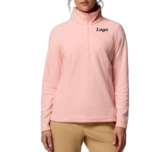 Sudadera de Mujer con Cuello Alto y Estampado de Logotipo Personalizado en Tela de Felpa para Pedidos al por Mayor con Material Duradero de Alta Calidad - Product Image 1