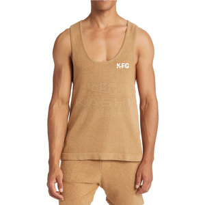 Camiseta sin Mangas para Hombre, Ajustada, Tejida, Transpirable, Elástica, para Fitness, Culturismo, Verano, Estilo Casual Urbano - Product Image 5