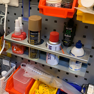 Pegboard <b>Display</b> Rack With Round Bottle <b>Hooks</b> For Tools And Seasonings - Product Image 2