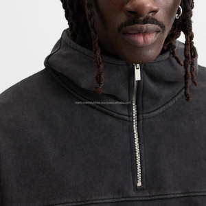 Vente en gros Pulls à capuche Sweats à capuche personnalisés Logo personnalisé Poids lourd Sweats à capuche pour hommes vierges - Product Image 4