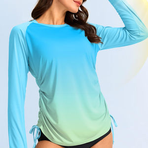 Meilleures ventes : Rashguard femme de qualité supérieure, séchage rapide, léger, coupe ajustée, pour le fitness et la gym. - Product Image 3