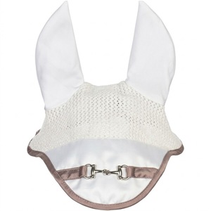 Bonnet anti-mouches pour chevaux en maille jaune fluo, couleur unie, protection contre les moustiques, faible MOQ - Product Image 2
