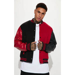 Wholesale Custom Made University Varsity <b>Jacket</b> <b>for</b> <b>Men</b> Stand Collar Front Logo Casual <b>Baseball</b> <b>Jacket</b> - Product Image 6
