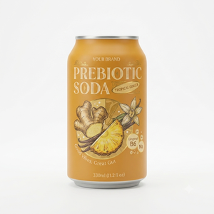 Bebida Gaseosa Prebiótica de Limón y Lima de Alta Calidad, 330 ml, OEM ODM, Sabor Afrutado, Empresa Vietnamita Tan Do, Fabricante, MOQ Bajo - Product Image 2