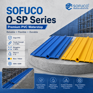โซฟูโก้ วัสดุกันน้ำรูปตัวโอ PVC ขนาด 150/200/250/320 มม. ความแข็งแรงสูง ทนทานต่อสารเคมี ประหยัด คุ้มค่า สำหรับรอยต่อแบบขยายตัว - Product Image 1