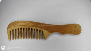 Peine de pelo de madera de Neem respetuoso con el medio ambiente para promoción de salón de casa y uso de viaje de proveedor indio a precio de exportación - Product Image 2