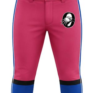Pantalon de baseball rose avec bordure marine, longueur intégrale, uniforme d'équipe, vêtements de sport légers, entraînement, match, pratique, équipement de joueur - Product Image 5