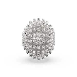 Componente de joyería de oro macizo Milgrain de 14k y 18k, separador redondo con púas de 12.50mm para fabricación de joyas - Product Image 5