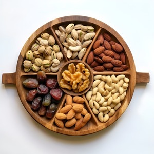 Bandeja de Servir de Madera Floral de Lujo para el Hogar, Cocina, Comedor, para Catering, para Servir Frutos Secos, Bandeja Decorativa para Servir Frutos Secos y Nueces - Product Image 3