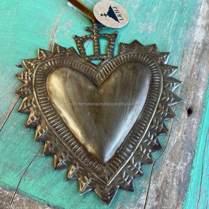 Sagrado Corazón de Jesús Alrededor de cuentas Miyuki de colores Colgante collar cristiano cobre con artículo de Navidad colgante - Product Image 6