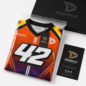 เสื้อเจอร์ซีย์มอเตอร์ครอส MX แบบขายส่งสั่งทำพิเศษ 245GSM ผ้าโพลีเอสเตอร์ไมโครเมชระบายอากาศ แขนยาว สำหรับแข่งรถวิบาก - Product Image 4