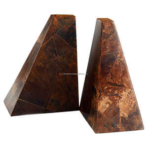 Handmade Natural Resin Bookends Polished <b>Decorative</b> <b>Shelf</b> Organizer <b>for</b> Office Home Hotel Use Wholesale From India - Product Image 3