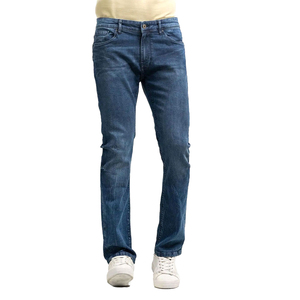 High Quality Slim Fit Denim Pants Best Design Lightweight Fabric Solid Blue Color High-Waist <b>Jeans</b> With Wholesale Price - Product Image 4