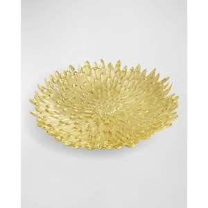 Plateau de service décoratif de la meilleure qualité au design rond argenté élégant avec bords festonnés, idéal pour les divertissements élégants - Product Image 4