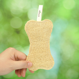 Venta al por mayor personalizado Natural Biodegradable ducha baño Loofa cuerpo Lufa plato esponja Loofa almohadilla depurador esponja baño Loofah - Product Image 1