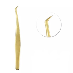Custom Private Label Eyelashes Tweezers Straight Tweezers Handmade False Eyelash <b>Extension</b> Tweezers - Product Image 2