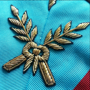 2nd Guard - Officer Collar - AASR - Badge magnétique simple et tendance avec perles brodées à la main AASR - Product Image 2