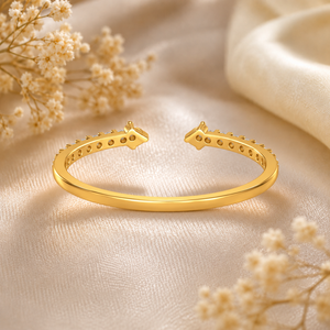 Women's Yellow Gold Rhodium Plated Diamond <b>Ring</b> Round Brilliant Cut Luxury Style Engagement Party Gift Jewelry - Product Image 4