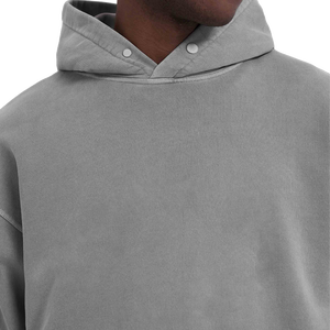 Sweat à capuche personnalisé de luxe pour homme, coupe classique, en molleton polyester/coton, séchage rapide, respirant, streetwear d'hiver - Product Image 4