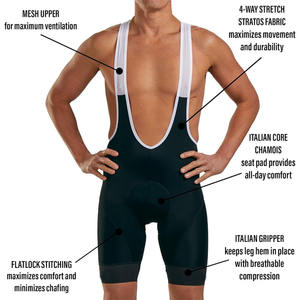 Cuycling Bike Riding Shorts Chamois Bib <b>Knickers</b> Performance Compression Cycle Bib Shorts With Moisture Wicking Pad Bib Short - Product Image 4