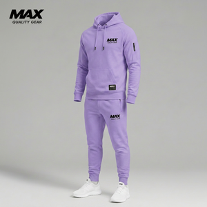 Ensemble de survêtement d'hiver pour homme en coton, imprimé, technique, avec logo en strass, vente en gros, tissu, survêtement pour homme OEM, le plus vendu - Product Image 2