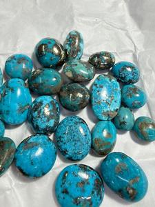 Cabujones de Turquesa Azul Natural, Pulidos, Corte Ovalado, Certificados por Terceros, 25mm, Gemas Sueltas BU GEMS de 5-25 Quilates para Joyería - Product Image 4