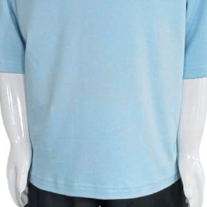 Camiseta de Manga Corta para Hombre, Corte Regular, 100% Algodón, Transpirable, Color Sólido, Hombros Caídos, con Logotipo Personalizado, Venta al Por Mayor, OEM, Estilo Urbano - Product Image 5