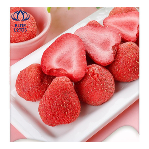 BEST SELLING Tranches de fraises lyophilisées croustillantes, collation fruitée, pour pâtisserie et desserts, en vrac, sous vide, Blue Lotus - Product Image 1