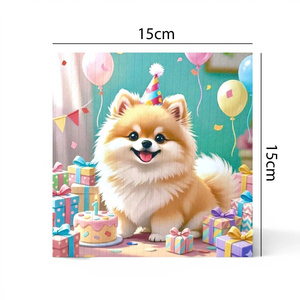 Meilleur prix Carte pop-up d'anniversaire chien mignonne en 3D pour les amoureux des chiens – Artisanat en papier moderne fait main très tendance - Product Image 5