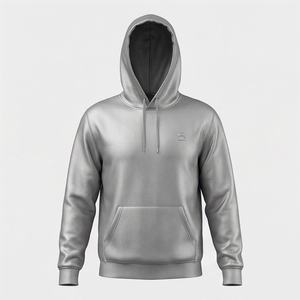 Sweat-shirt à capuche pour homme, broderie de logo personnalisé, effet délavé, streetwear de haute qualité, couleur personnalisée - Product Image 1