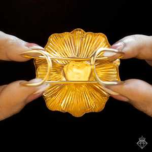 PRAO Emerald Flower <b>Crystal</b> Bracelet with Anti-Tarnish Feature Adjustable Size - Product Image 1