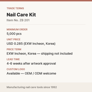 Kit de soins des ongles coréen, logo personnalisé OEM pour la vente en gros aux salons - Product Image 4