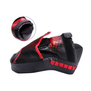 Wholesale Professional Customized <b>Focus</b> <b>Pad</b> Mitt Best Curved Shape Made Genuine Synthetic Leather Kick Boxing Gloves Hook Loop - Product Image 3