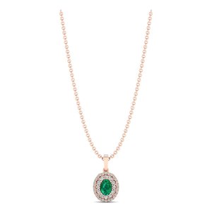 Colliers REYES en argent sterling 925, pierre précieuse émeraude ovale de 0,75 ct, fabricant de bijoux en moissanite certifiés GRA pour femmes - Product Image 5