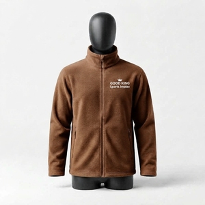 Veste en polaire décontractée pour homme grande taille, veste en polaire écologique pour l'automne et l'hiver pour homme - Product Image 1