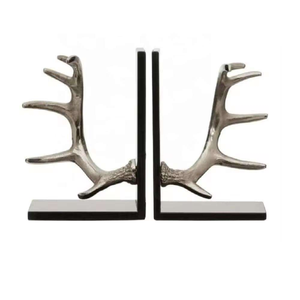 Handmade Customized logo Designer Bookend Classic Metal <b>Book</b> <b>Ends</b> Heavy Duty Modern Decorative - Product Image 4