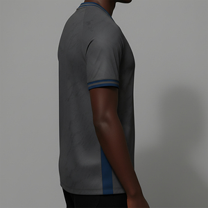 Uniforme de football sur mesure de qualité supérieure, léger, 100% polyester, design par sublimation, respirant, séchage rapide, col en V, manches courtes - Product Image 2