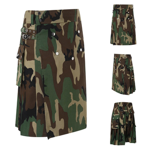 Kilt écossais de haute qualité pour hommes et femmes, style écossais, plaid contrasté, kilt tartan traditionnel, vente en gros - Product Image 1