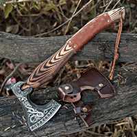 Hache Viking Traditionnelle de Haute Qualité en Acier Carbone, Fabriquée à la Main, Hache de Camping pour la Survie, Directement de l'Usine