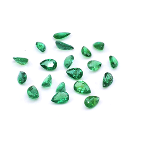Perlas calibradas de esmeralda natural de Zambia de 3x5 mm, piedras preciosas facetadas sueltas naturales para la fabricación de joyas, listas para usar. - Product Image 3