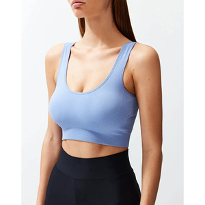 Ensemble de sport pour femme 2026 : Soutien-gorge de yoga confortable extensible dans 4 directions, motif uni, tenue de gym rembourrée, legging et haut athlétique, soutien-gorge de sport ODM - Product Image 2