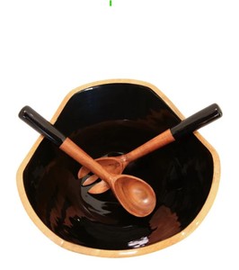 Tazón de madera para servir, tazón para ensalada, tazón para aperitivos, tazón para frutas, tazón para frutos secos, tazón para dulces, tazón para postres, tazón para cereales, tazón para arroz, tazón para sopa - Product Image 1