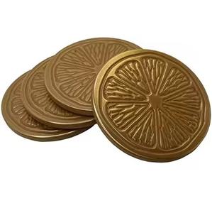 Ensemble de sous-verres en métal de style créatif pour support de verres, protection décorative de table - Product Image 1